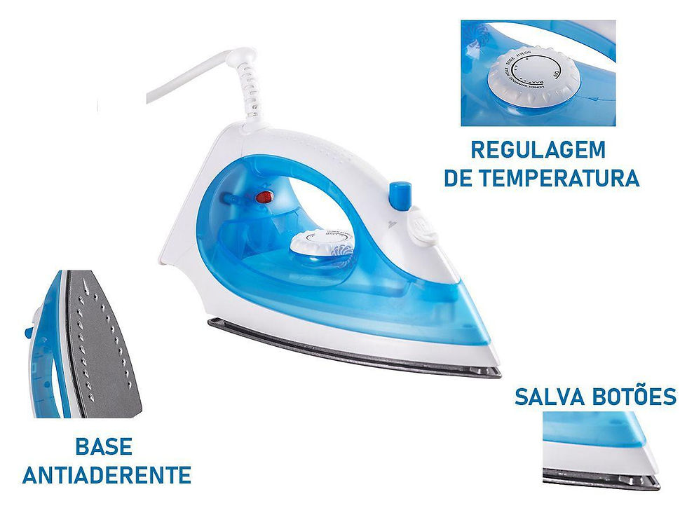 Miniatura: Ferro Elétrico de Passar Vapore Agratto 127v