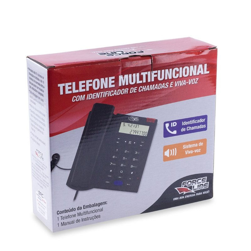 Telefone Multifuncional com Identificador de Chamadas