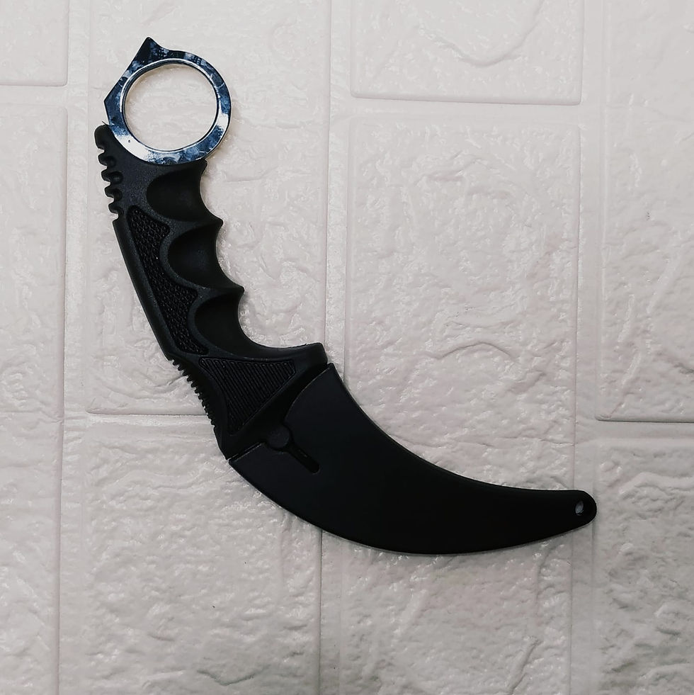 Miniatura: Canivete Karambit Slk-D30  Luatek 19CM  Caveira Preta