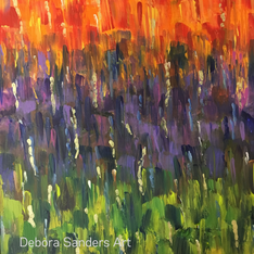 Earth to Fire - Original Abstract Art by Debora Sanders