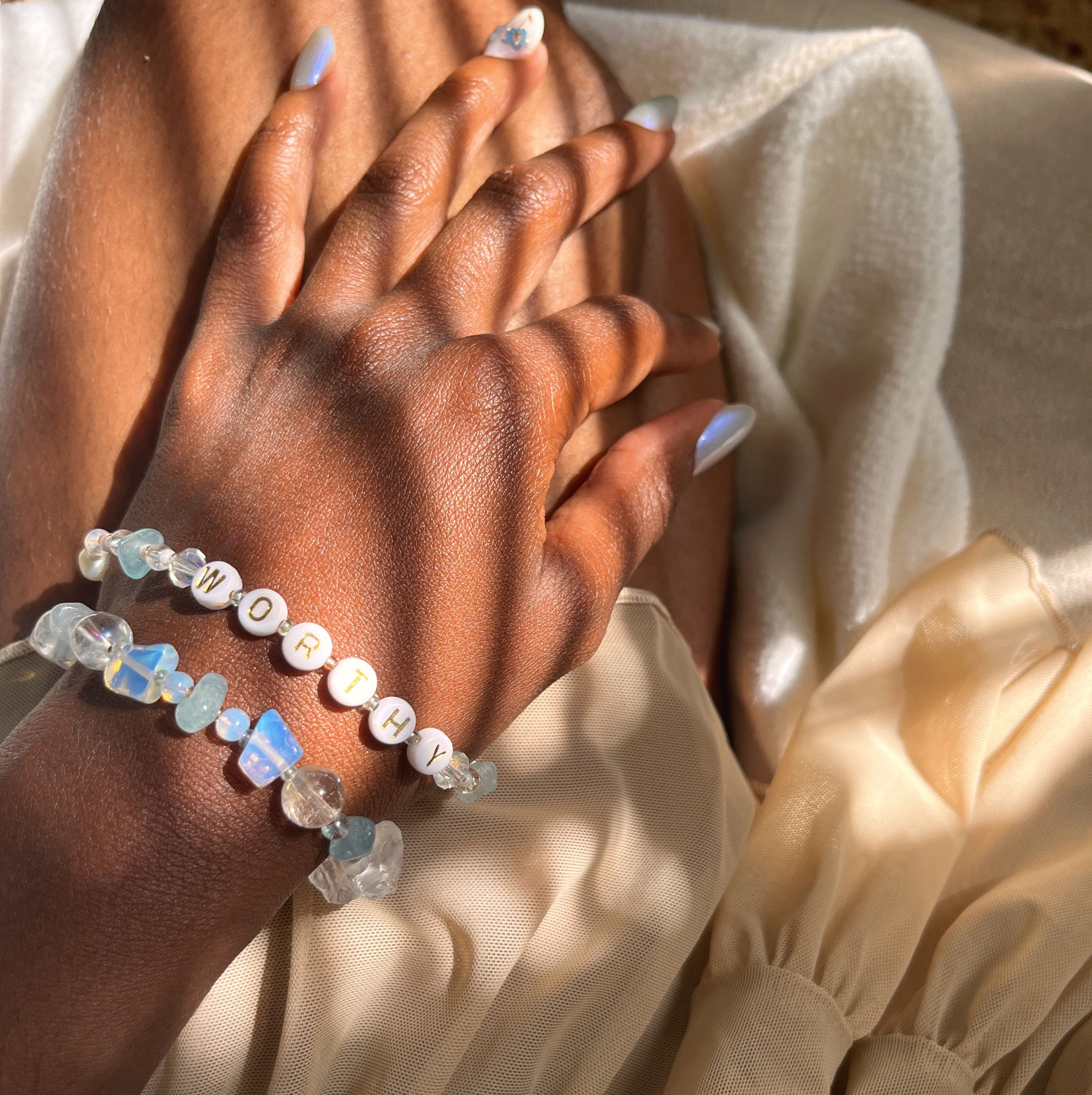 waterbeads affirmation bracelet set