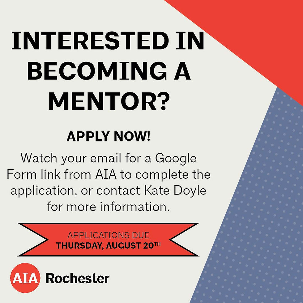 AIA Rochester's new Mentorship Program seeks mentor volunteers