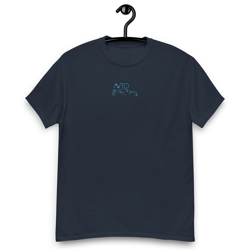 Miniature : Tshirt porsche 911 GT2RS bleu et bleu foncé vue de face