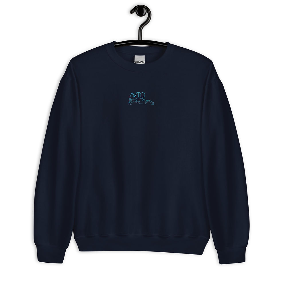 Miniature : Sweatshirt porsche 911 GT2RS bleu et bleu foncé vue de face