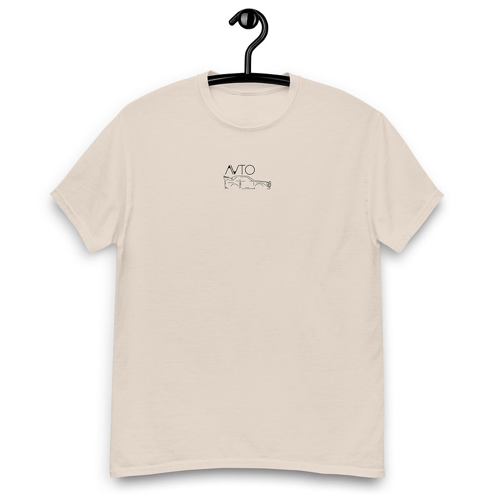 Miniature : Tshirt audi quattro s1 noir et beige vue de face