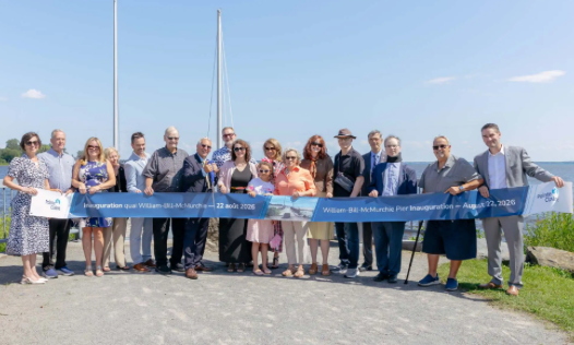 On Saturday, August 22, 2026, Pointe-Claire Mayor John Belvedere and members of the City Council, in the presence of the McMurchie family, held the inauguration ceremony for the renaming of the pier in Edgewater Park as the William-Bill-McMurchie Pier, in honour of the late former mayor of Pointe-Claire William ‘Bill’ McMurchie. The ceremony was held in the presence of former municipal councillors who had worked alongside Mr. McMurchie, former mayor of the City of Pointe-Claire Mr. Morris Trudeau, former member of the Quebec National Assembly Mr. Clifford Lincoln, and former mayor of the Town of Baie-D'Urfé Mrs. Maria Tutino, all of whom have, over the years, become valued friends. Mayor John Belevedere spoke on behalf of the City of Pointe-Claire about Mr. McMurchie’s lasting impact on the community. Ms. Claire Hamilton, Mr. McMurchie’s granddaughter, paid a moving tribute on behalf of the family. In accordance with the wishes of the McMurchie family, this public ceremony was an op