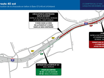 A portion of Highway 40 East will be closed for the summer.
