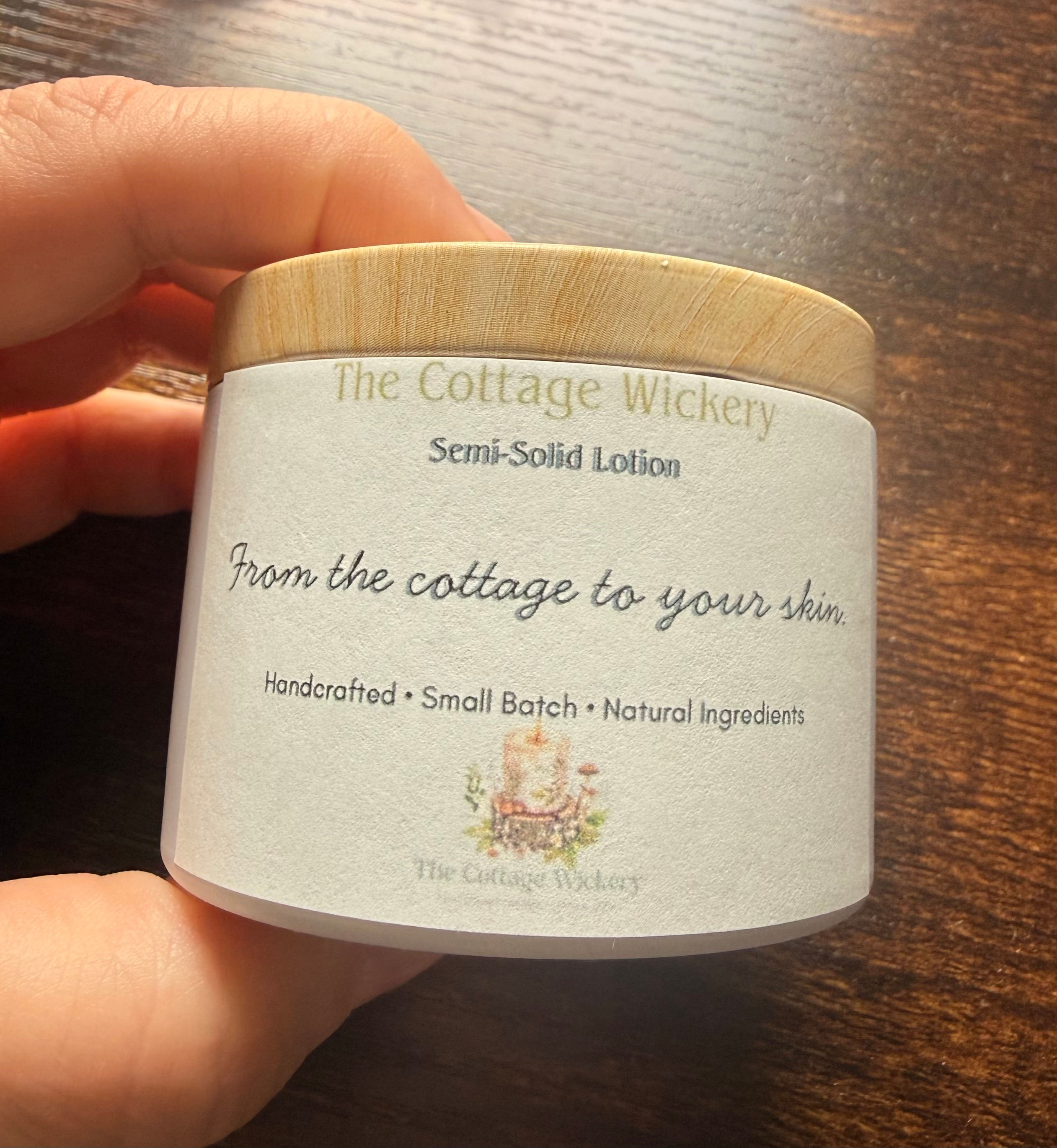 Semi- Solid Natural Lotion Jar