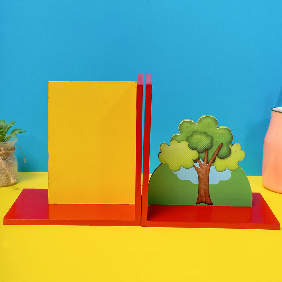 Thumbnail: BOOKENDS WITH PHOTOFRAME - JUNGLE