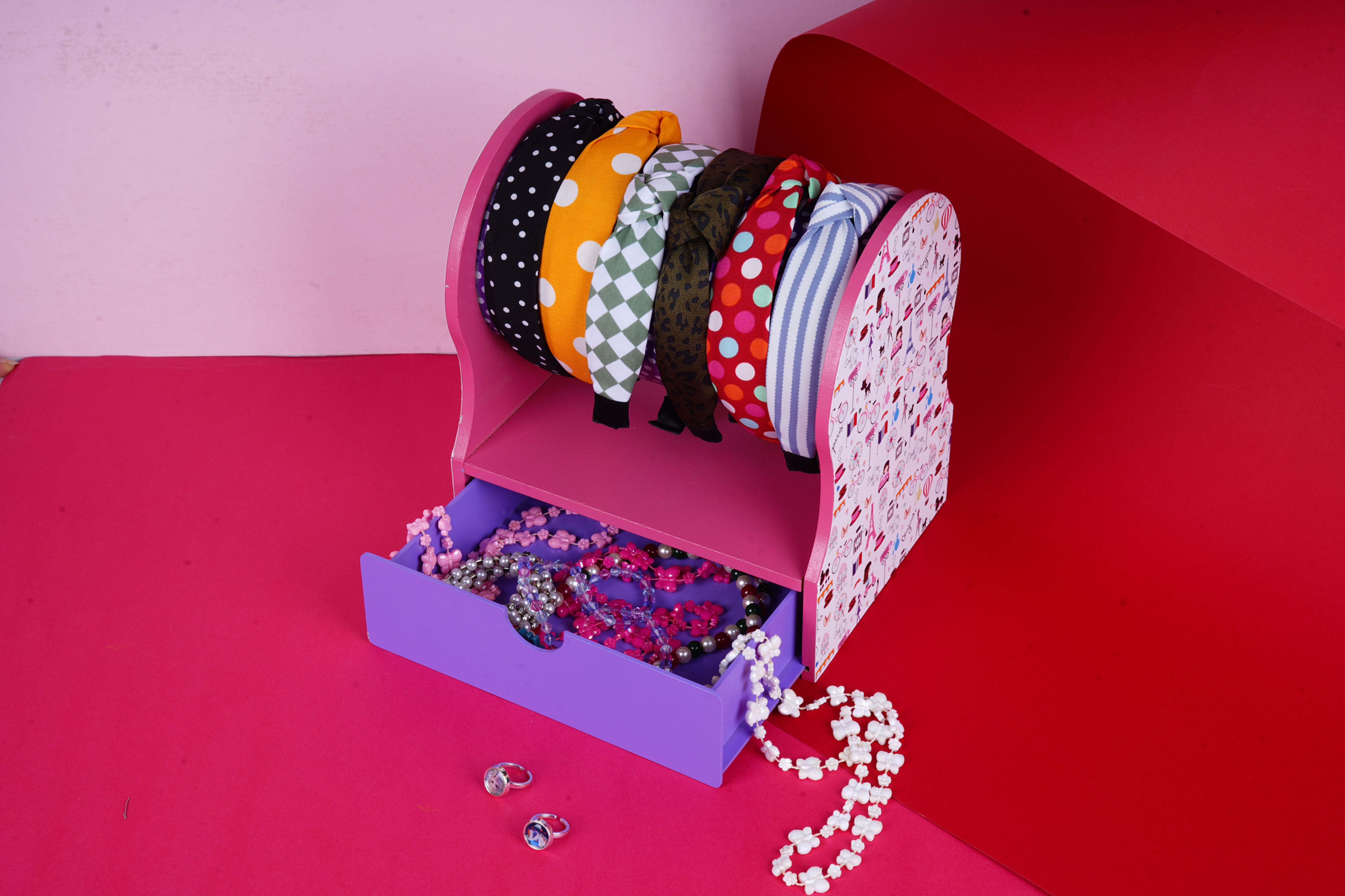 HAIRBAND HOLDER WITH DRAWER - PARIS