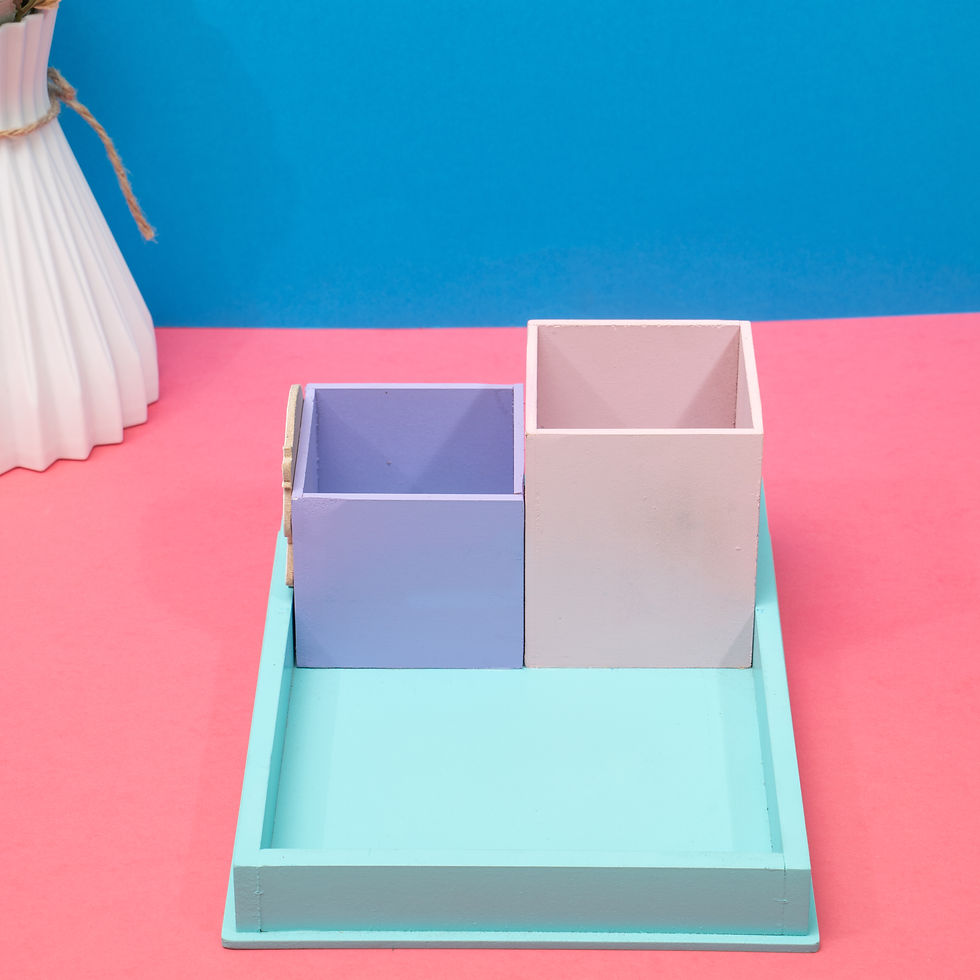 Thumbnail: TRAY WITH PENSTAND - UNICORN