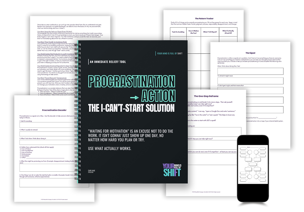 Thumbnail: Procrastination → Action