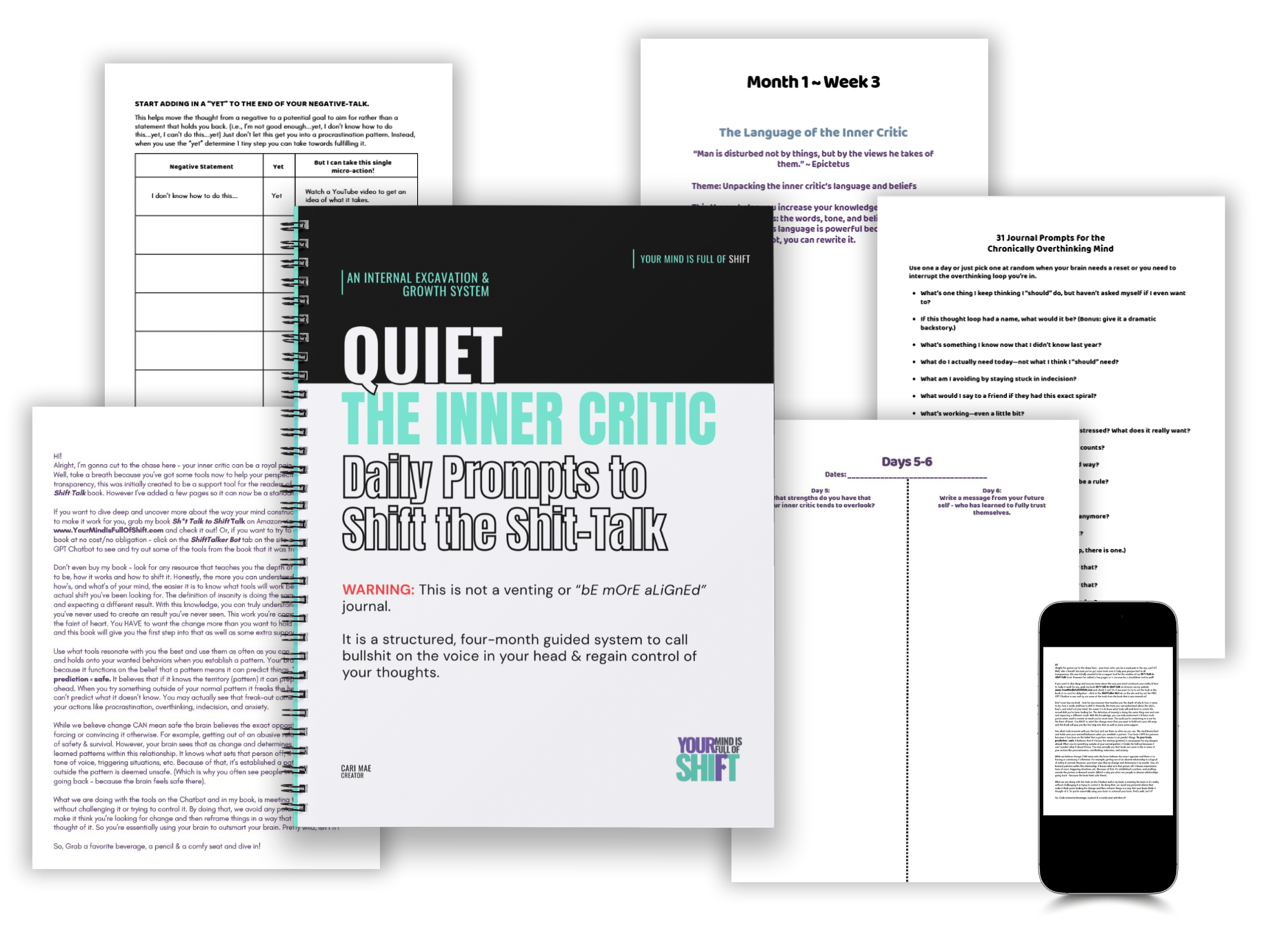 Quiet the Inner Critic: Daily Prompts to Shift the Shit-Talk