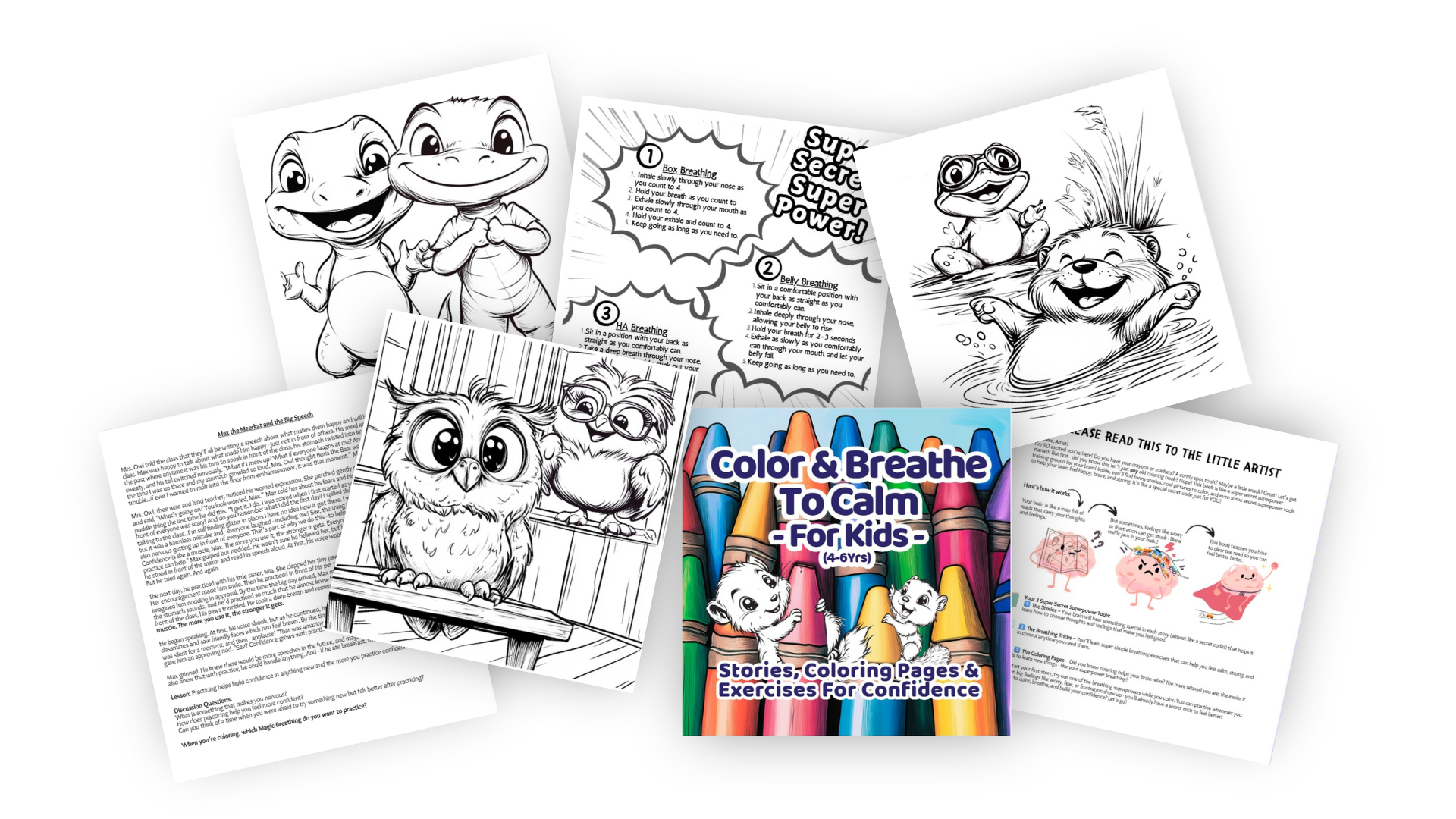 Color & Breathe to Calm: Confidence for Kids (Ages 4-6yrs)