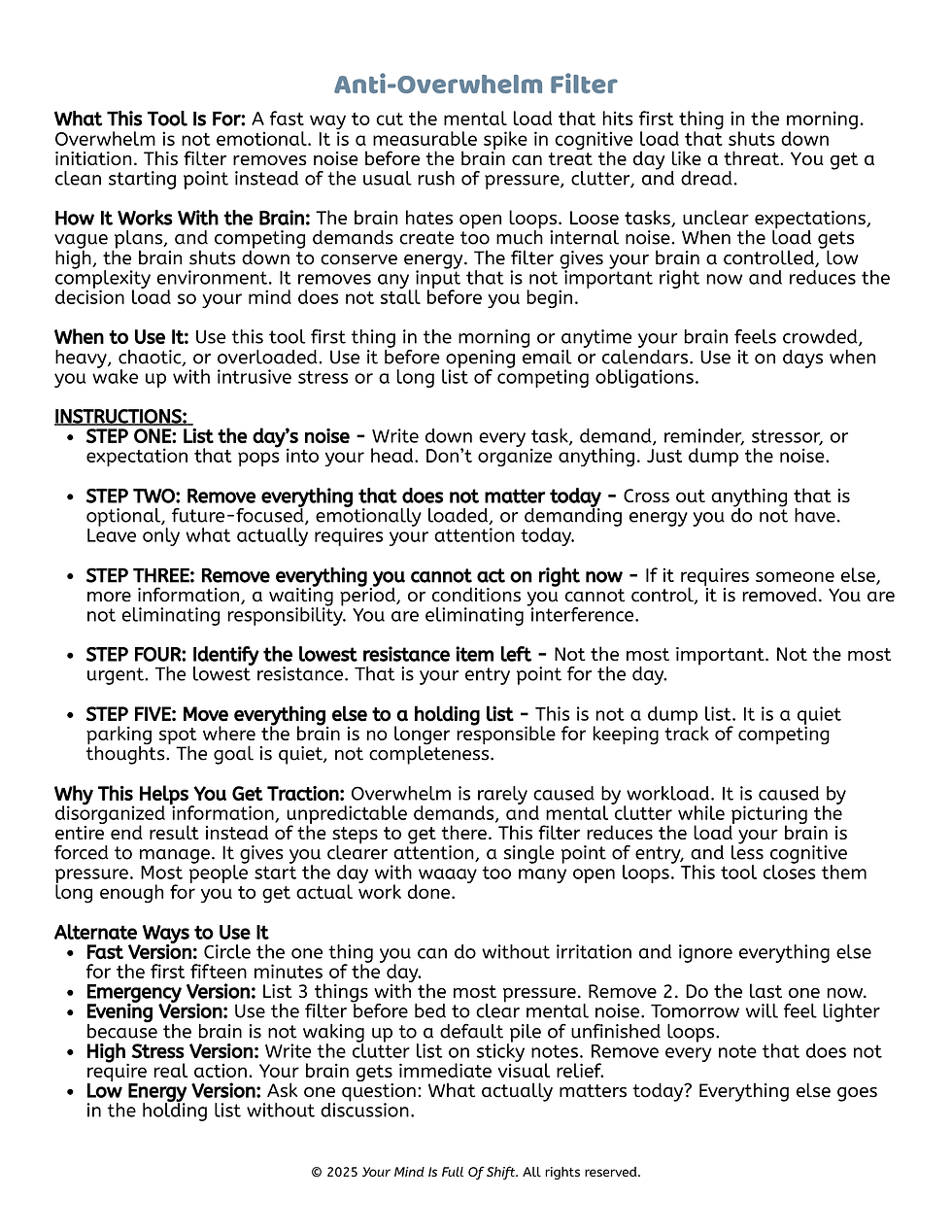 Thumbnail: Unstuck & Unstoppable - Beat Procrastination (For Real) - PLUS BONUSES!!
