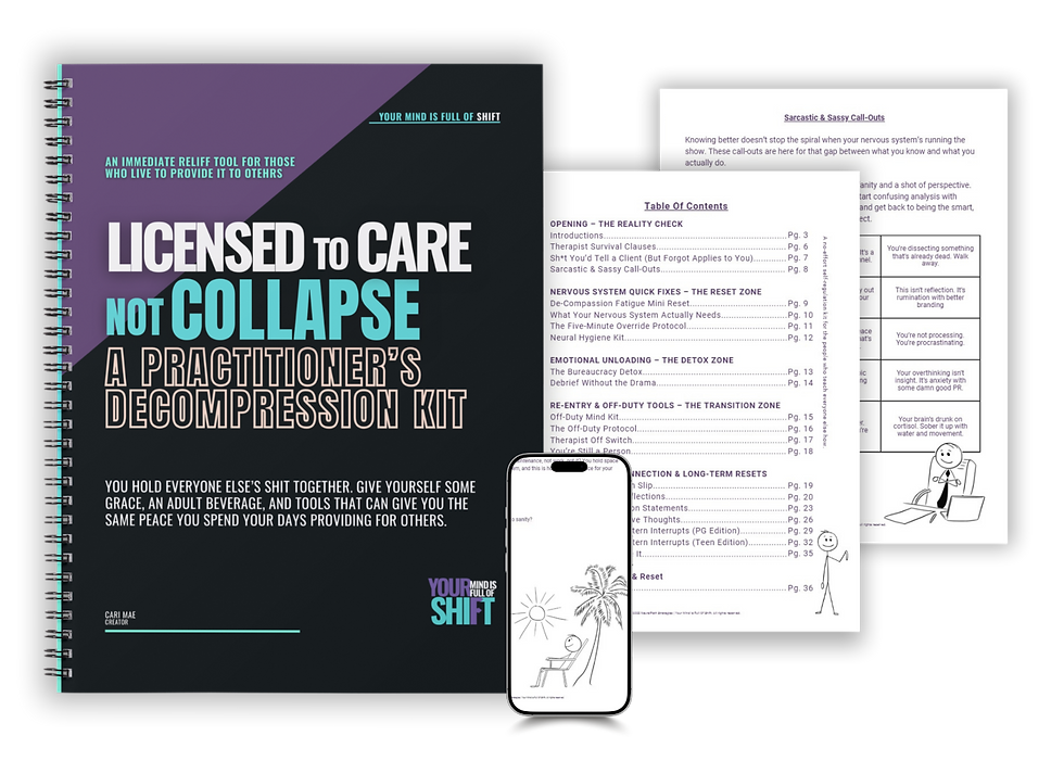Thumbnail: Licensed to Care, Not Collapse: A Practitioner Self-Care/Decompression Kit