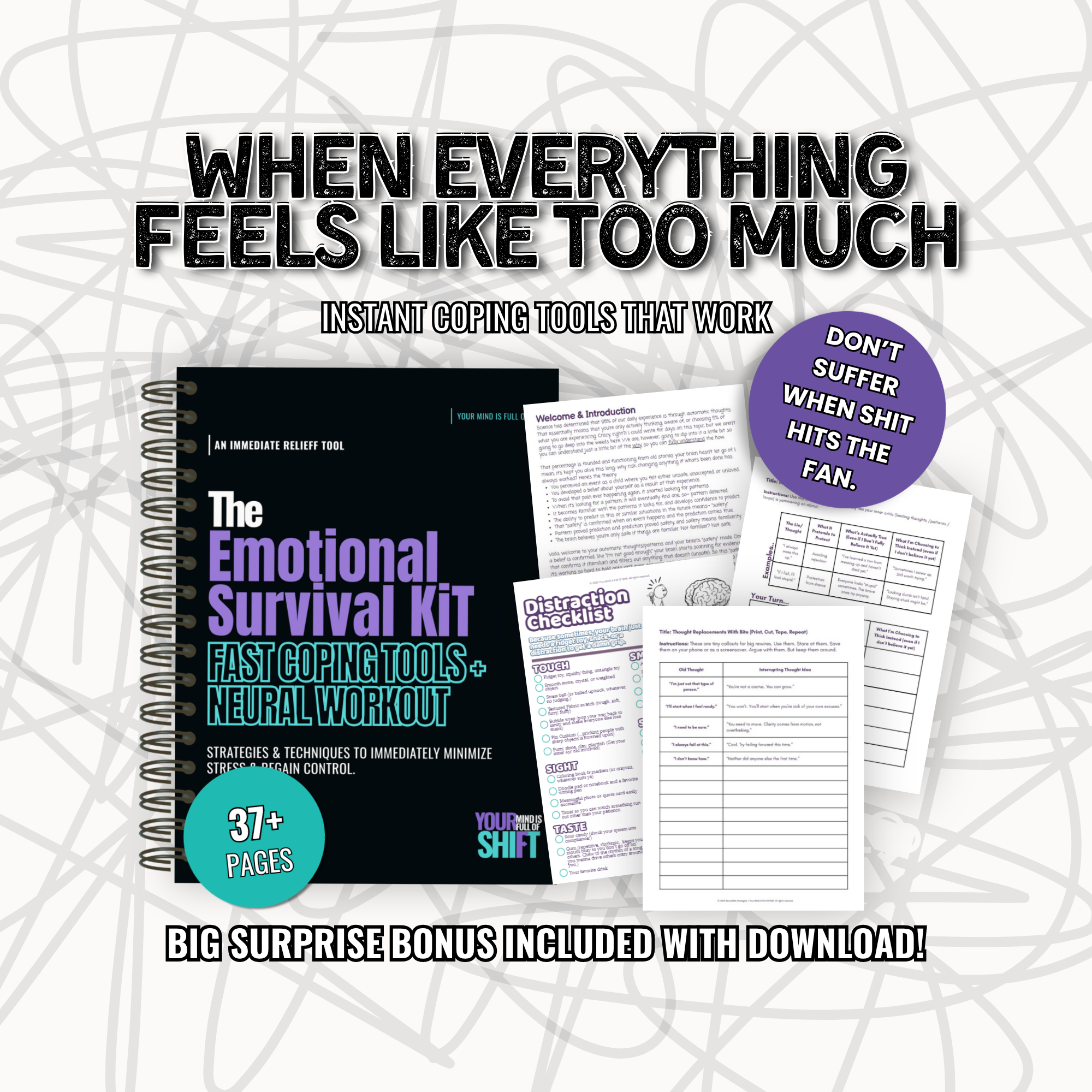 Emotional Survival Kit: Fast Coping Tools + Neural Workout + BIG BONUSES!