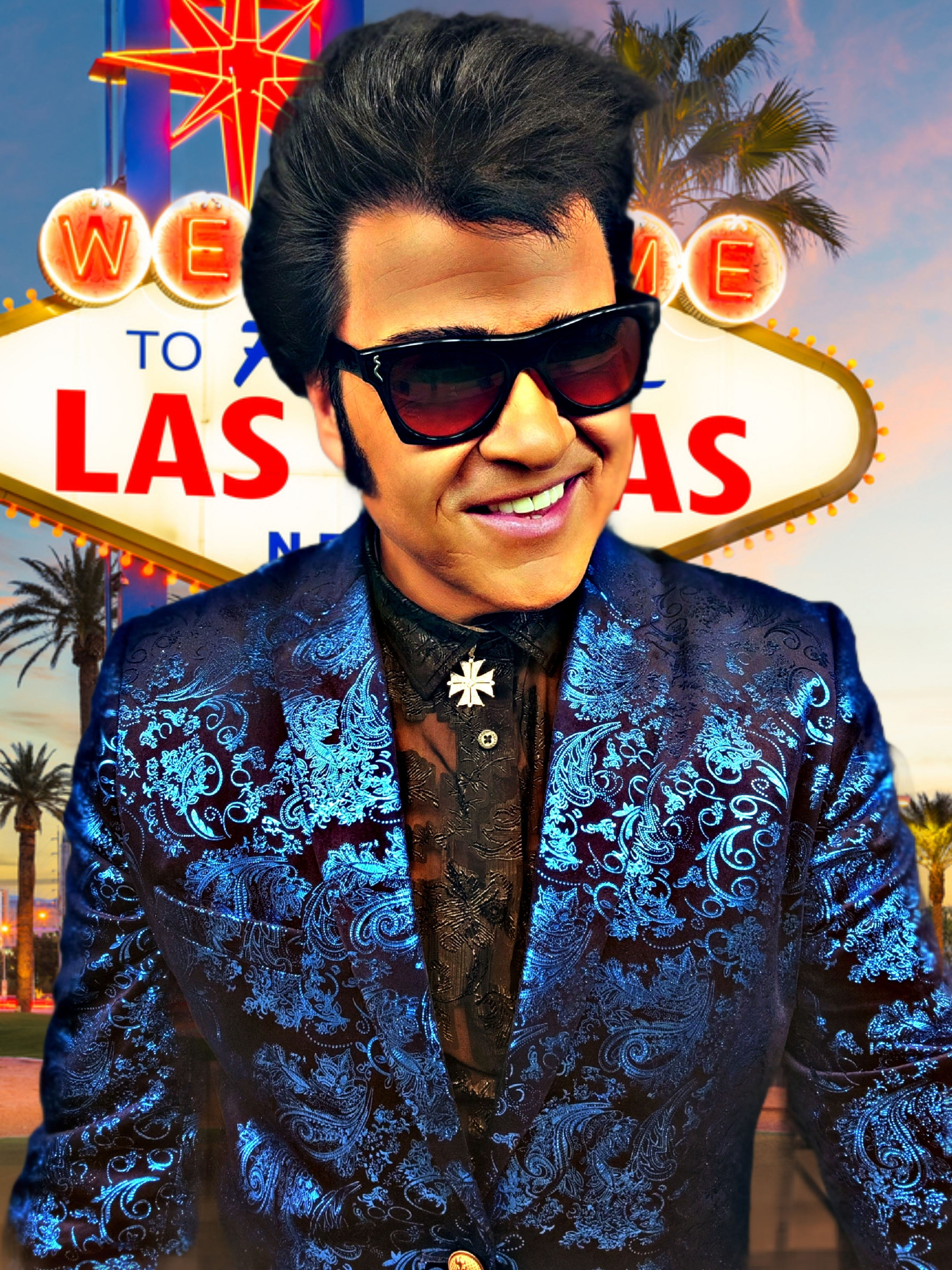 Jesse Aron as Roy Orbison 8 1/2 x 11