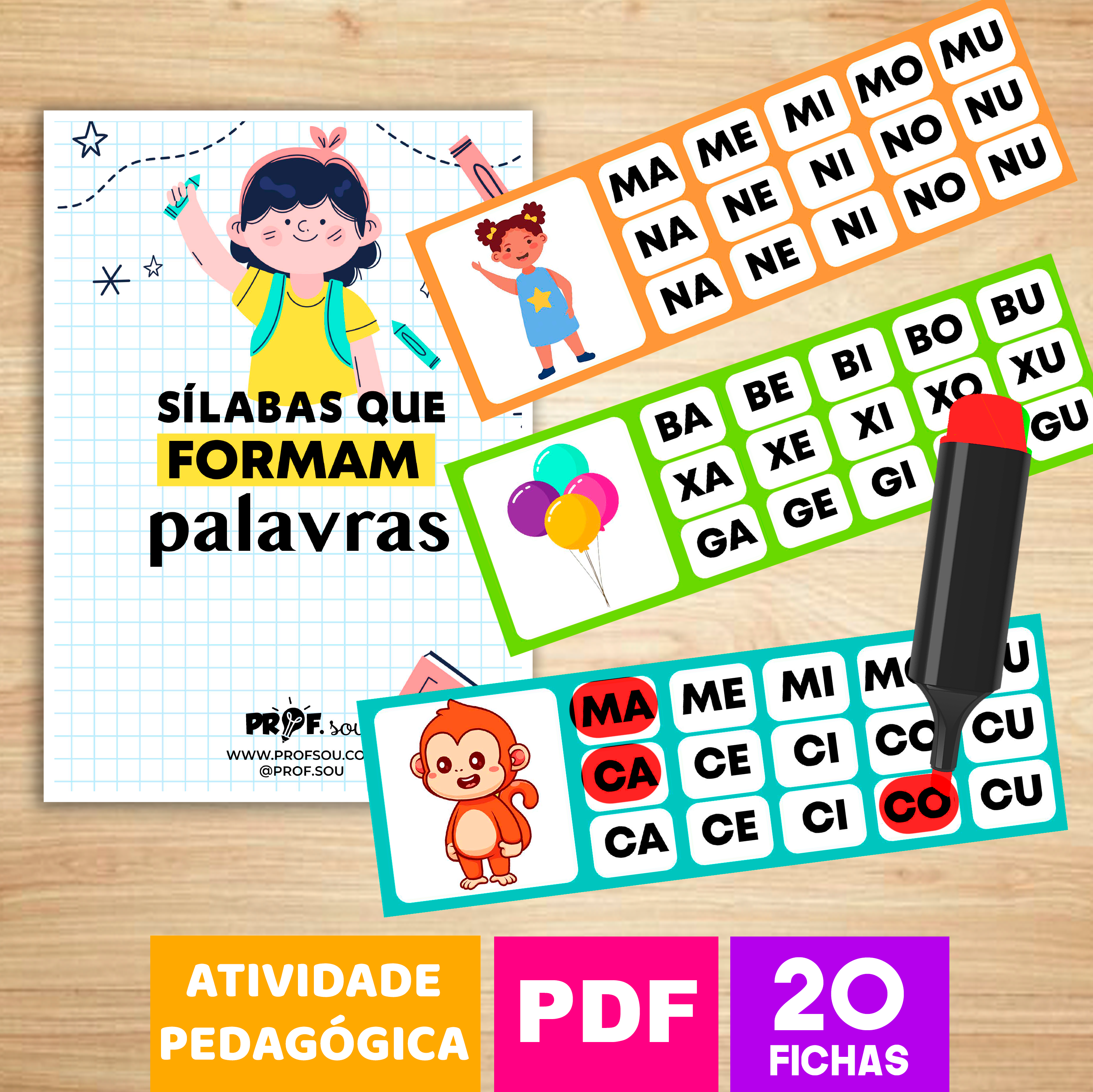 SÍLABAS QUE FORMAM PALAVRAS