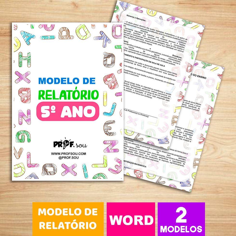 RELATÓRIO 5º ANO