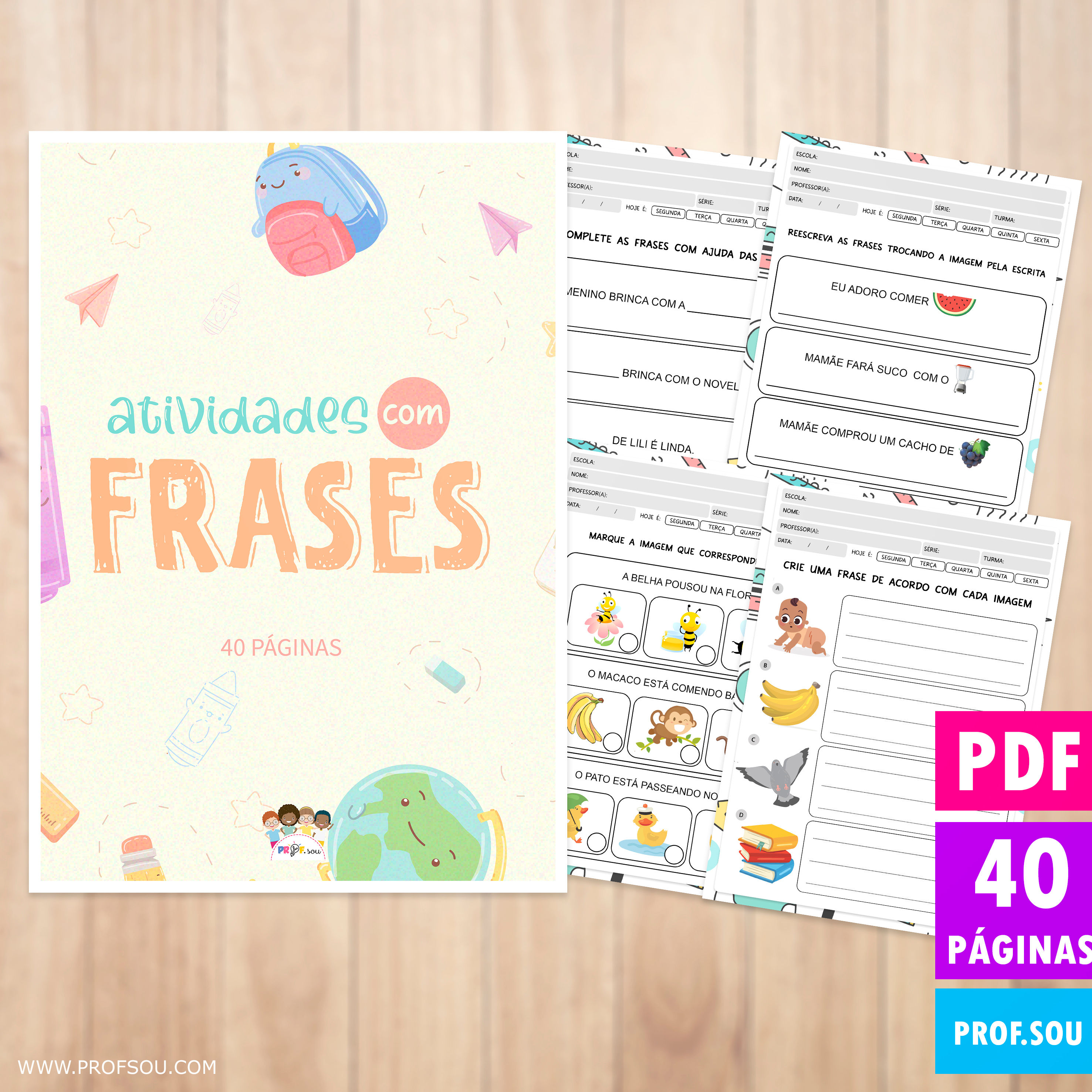 ATIVIDADES COM FRASES