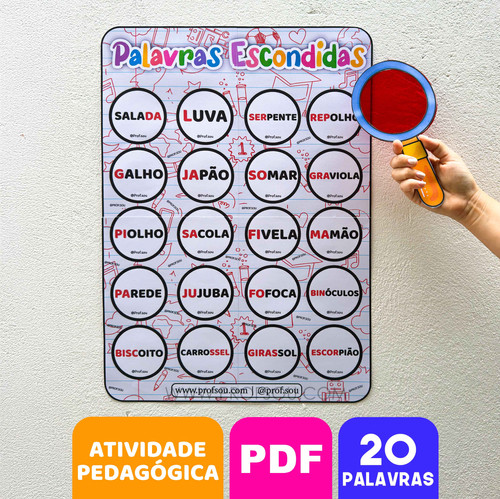PALAVRAS ESCONDIDAS VOLUME 2 | PROF.SOU