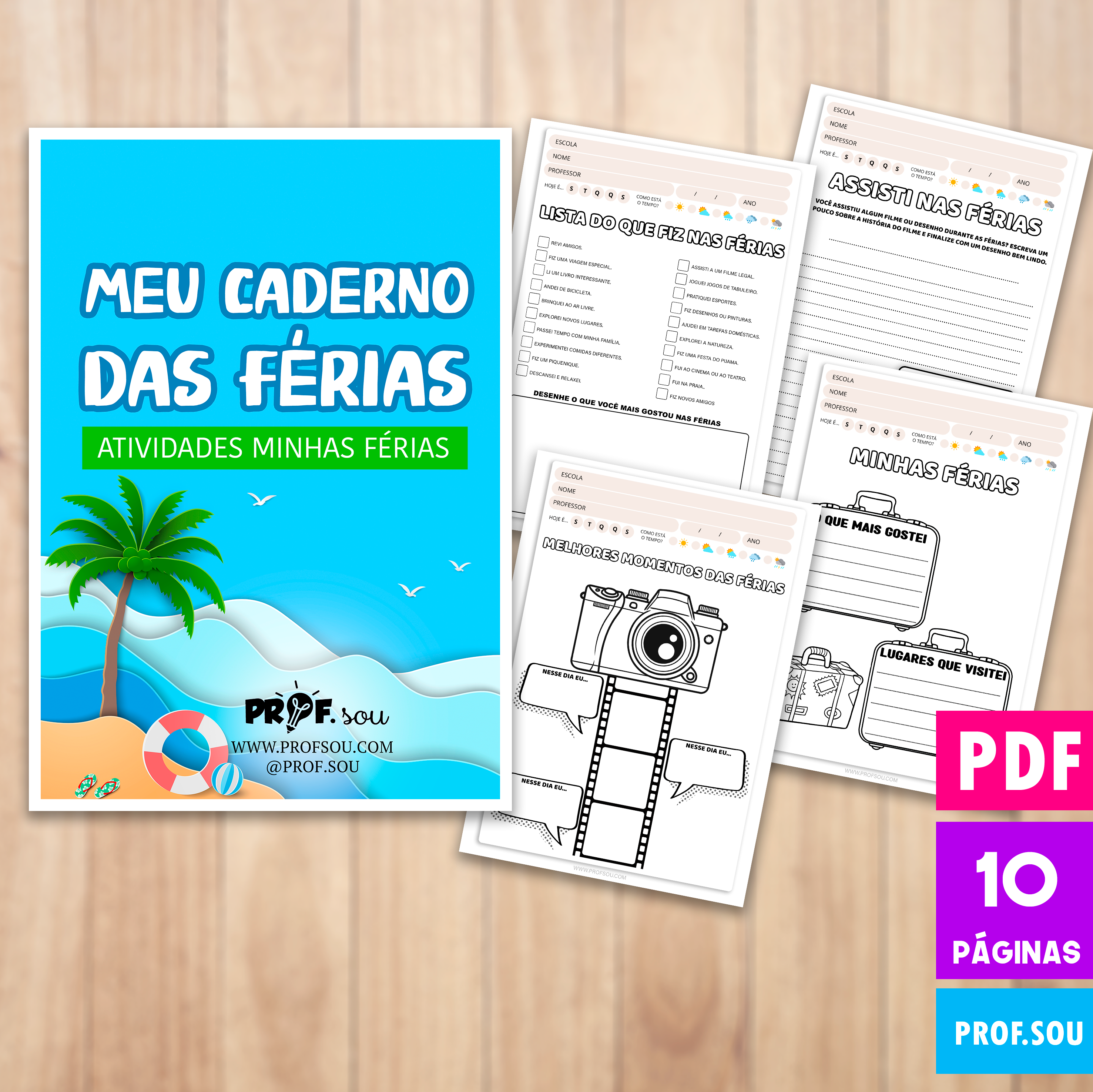 MEU CADERNO DAS FÉRIAS