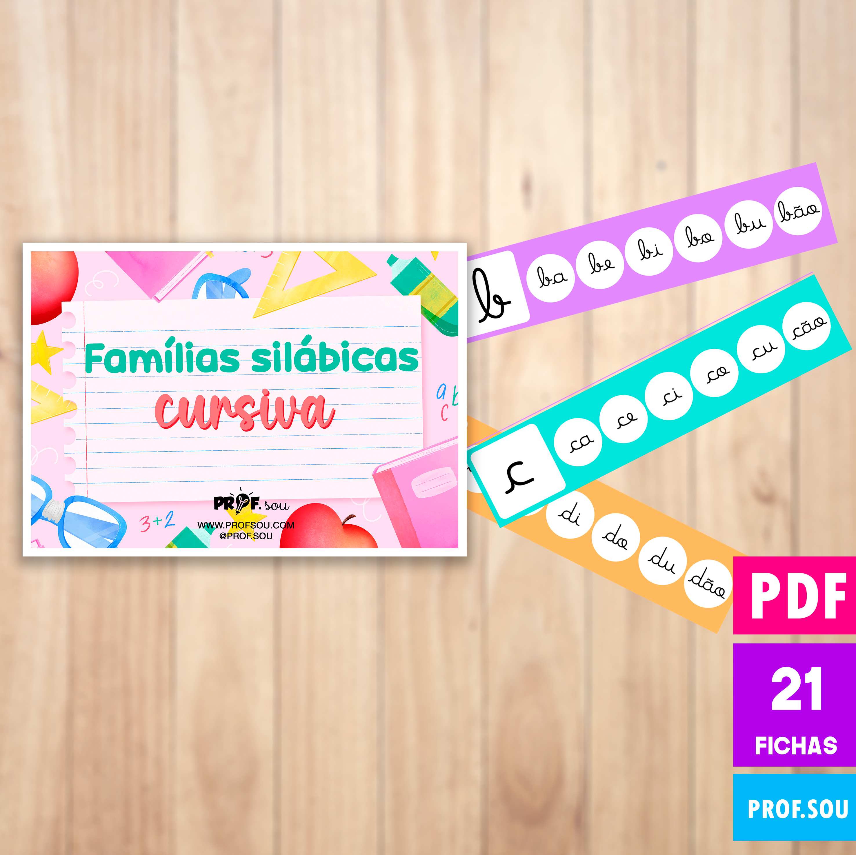 FAMÍLIAS SILÁBICAS - CURSIVAS