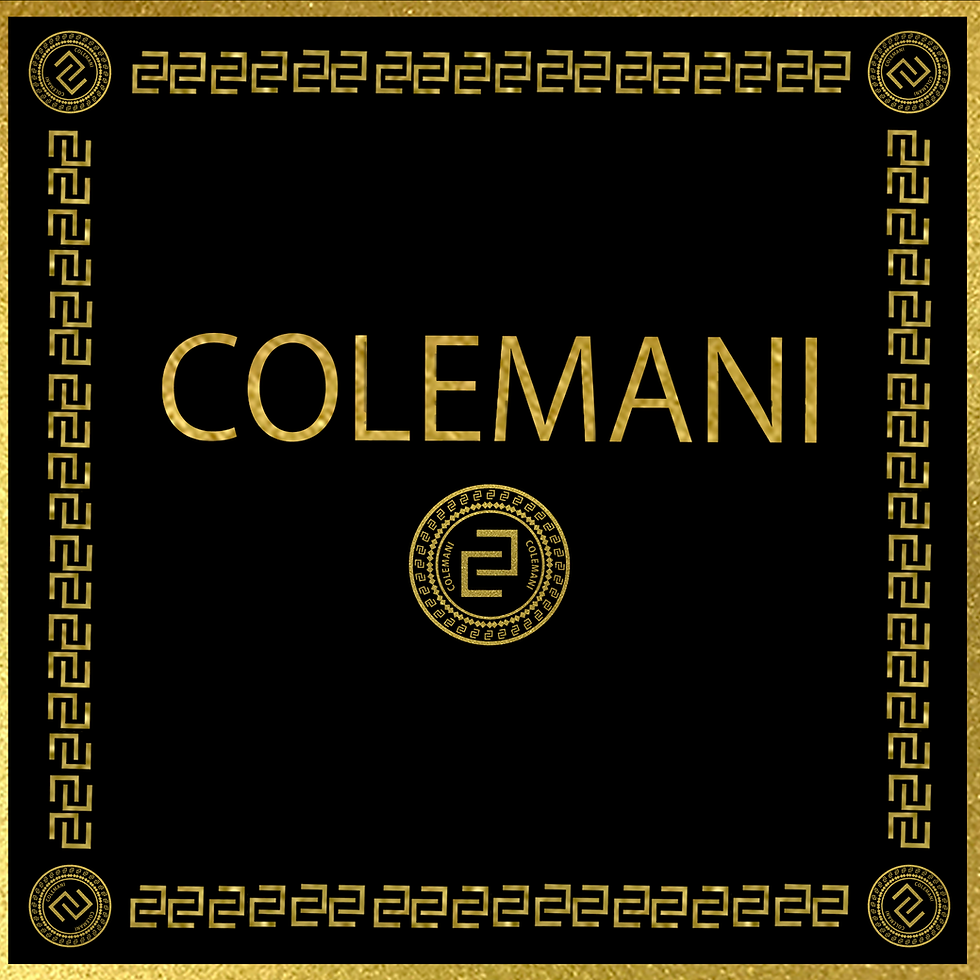COLEMANI GOLD SCARF CENTER NAME