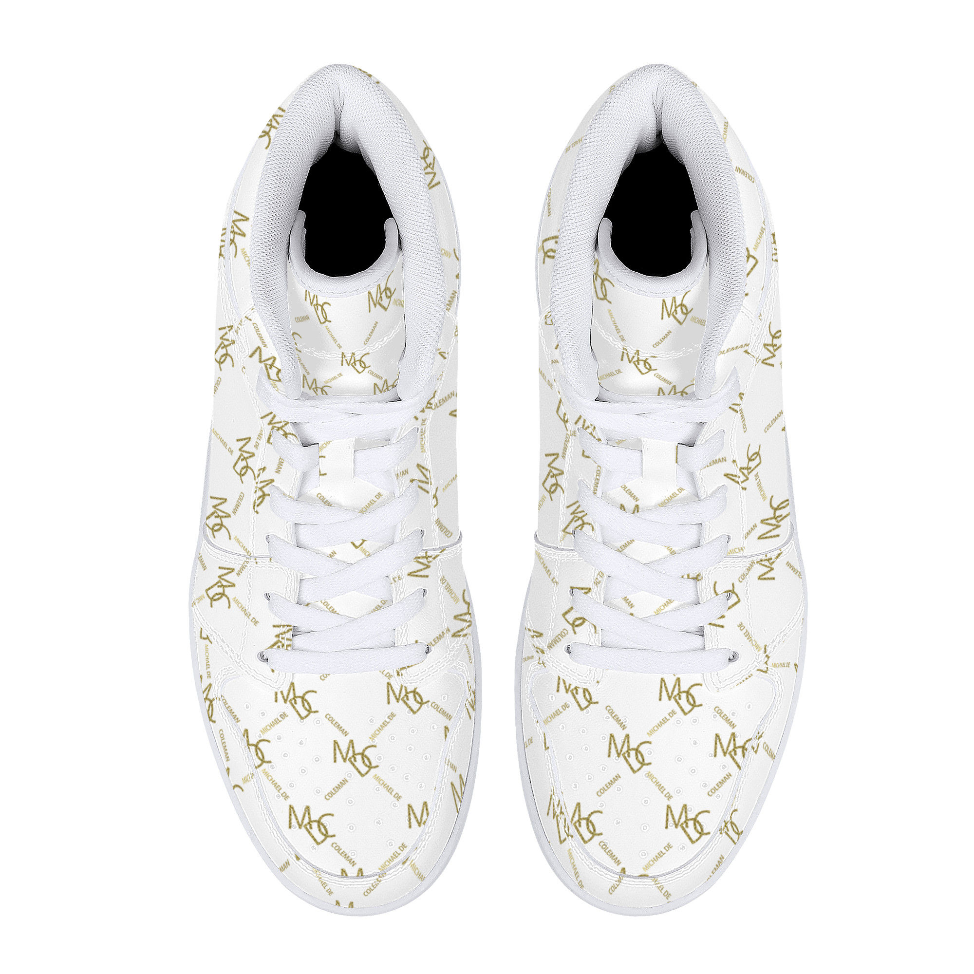 Autographed MDC Leather Designer Sneakers White HTSL