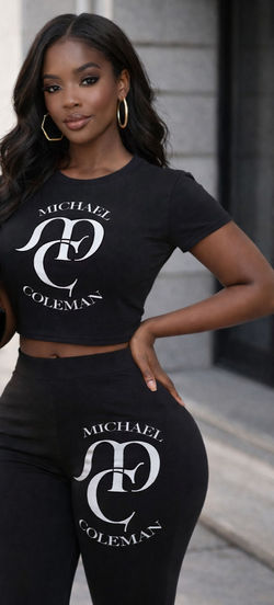 MC T-Shirt and Fitted Stretch Pants