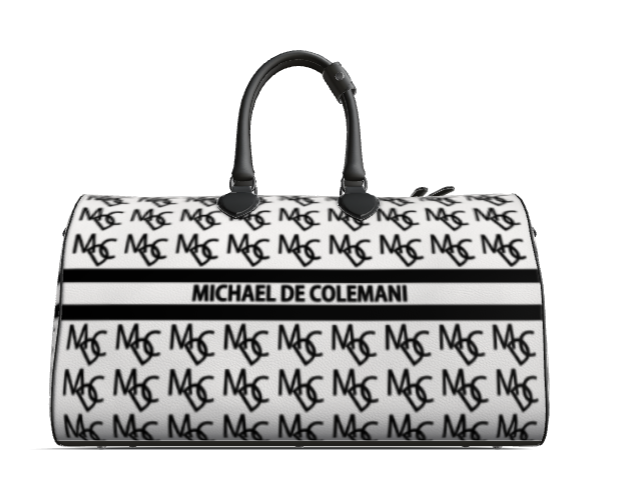 MDC White and Black Duffle Bag Full Side