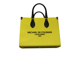 COLEMAN LEATHER SHOPPER BAG KHAKI