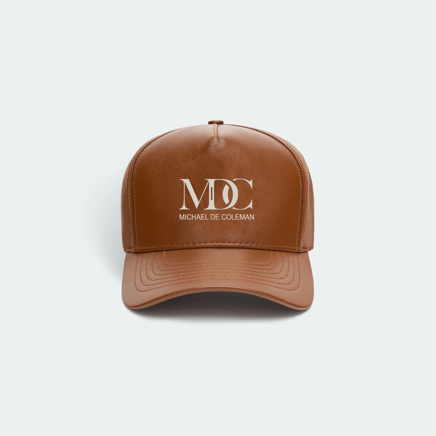 MDC BOLD Brown Leather Cap