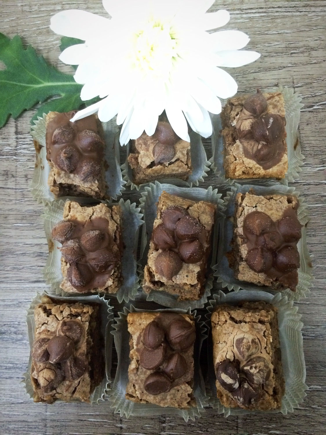 Mini Brownies de Chipas de Chocolate