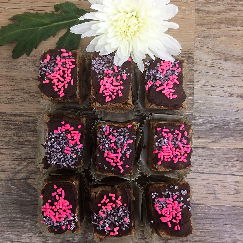 Mini Brownies de Chispas de Colores