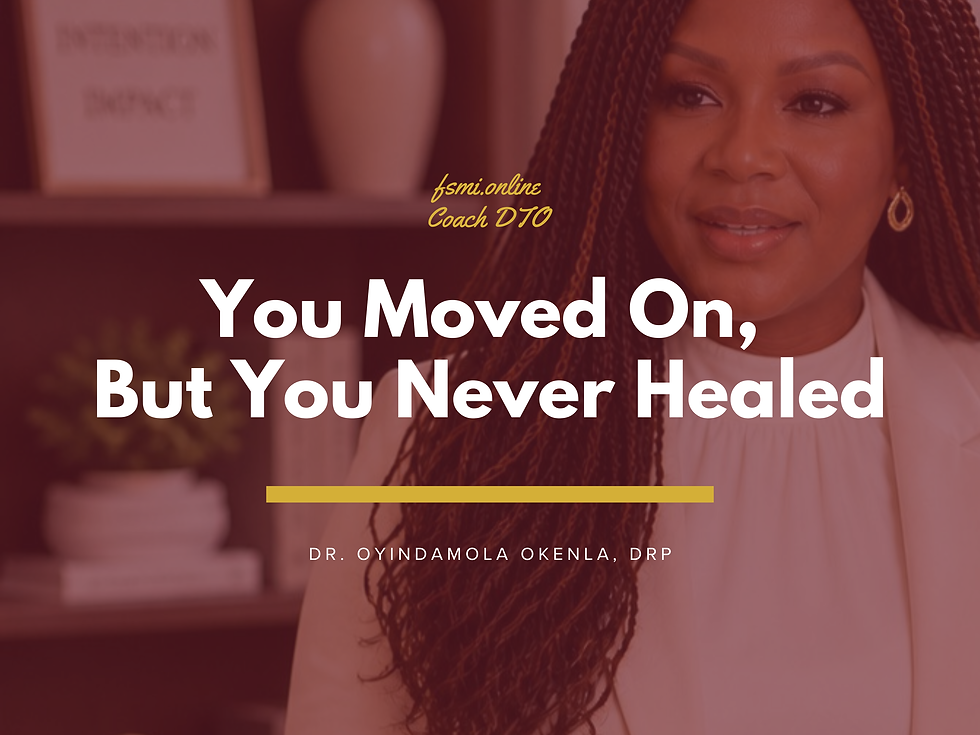 You Moved On, But You Never Healed