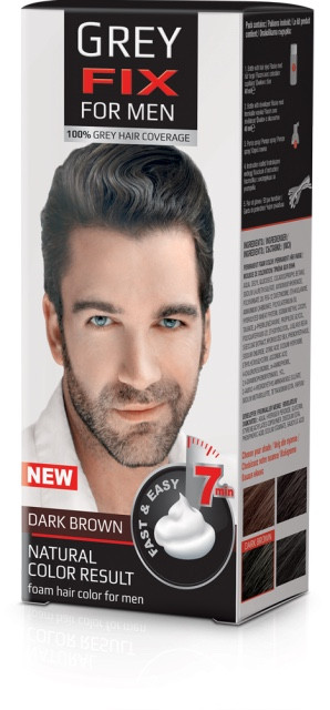 Foam Color, Greyfix For Men, Dark Brown
