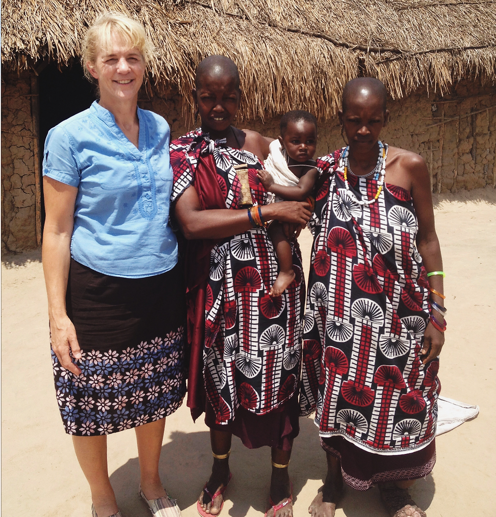 Ashley Washburn, Mama Seratiani, Ruth, and Seratiani
