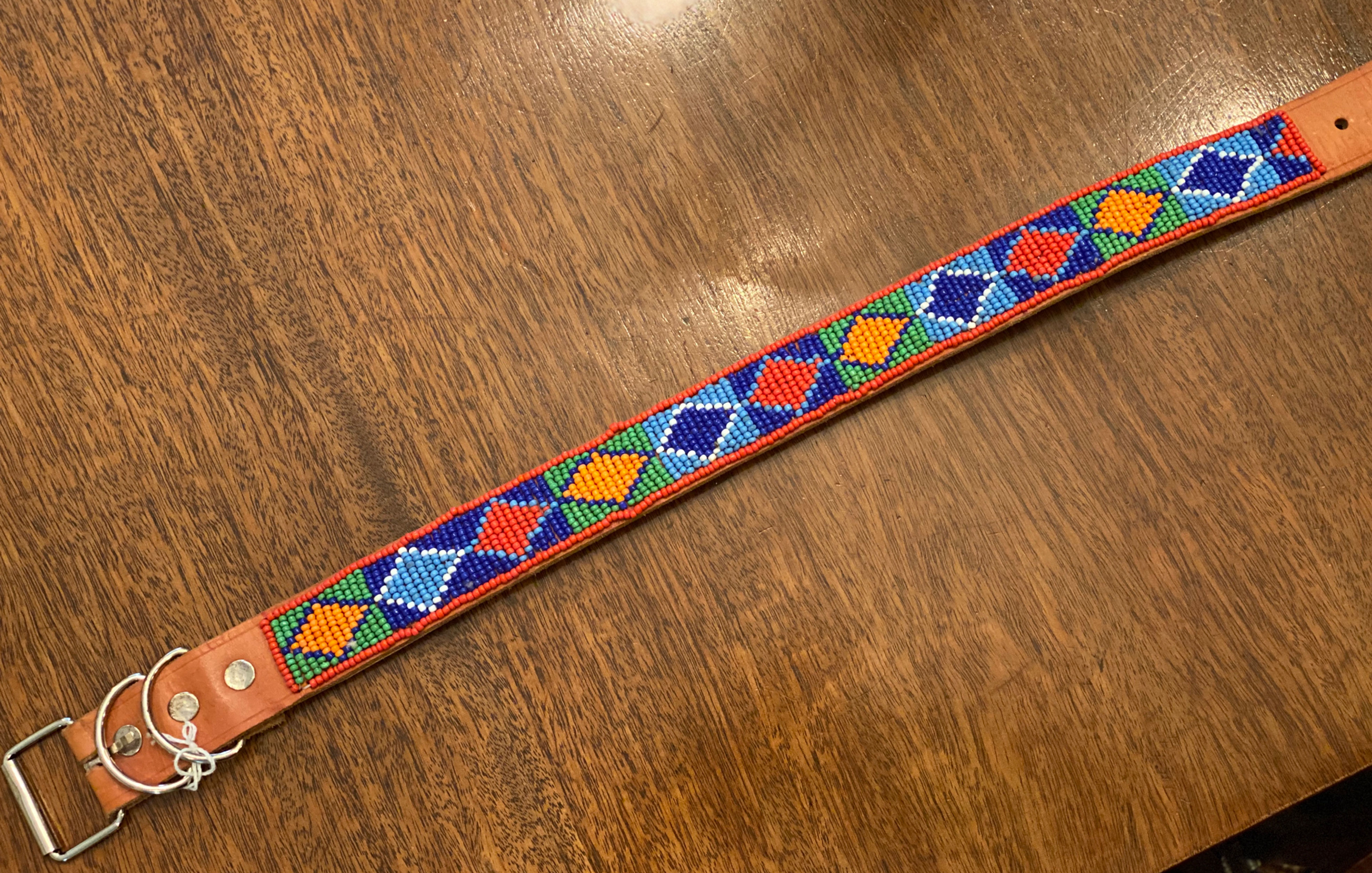 Maasai Beaded Dog Collar - Large
