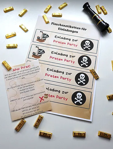 Einladung Piraten Kindergeburtstag Partyup