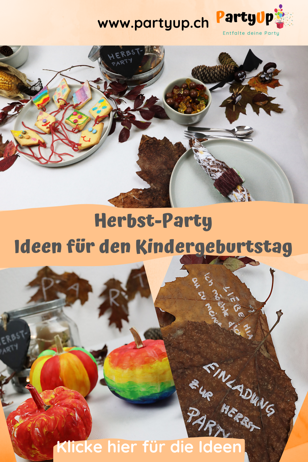 Ideen für den Geburtstag im Herbst mit Kindern. Kindergeburtstag feiern im Herbst. Hier findest du Spielideen (Spiele), Deko Ideen, Anleitungen für Bastelideen für Mitgebsel / Gastgeschenke und ein herbstliches Rezept für leckere Drachenkekse