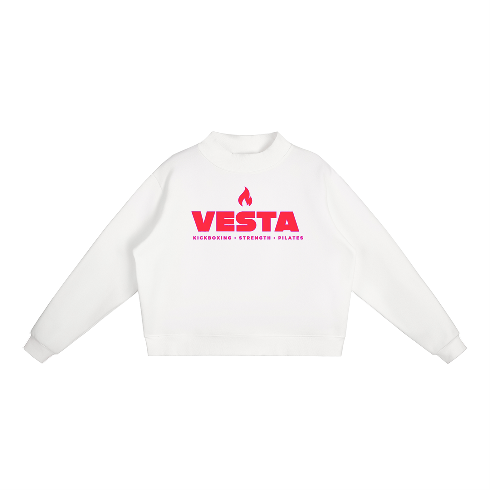 Thumbnail: VIVA LA VESTA Mock-Neck Sweatshirt