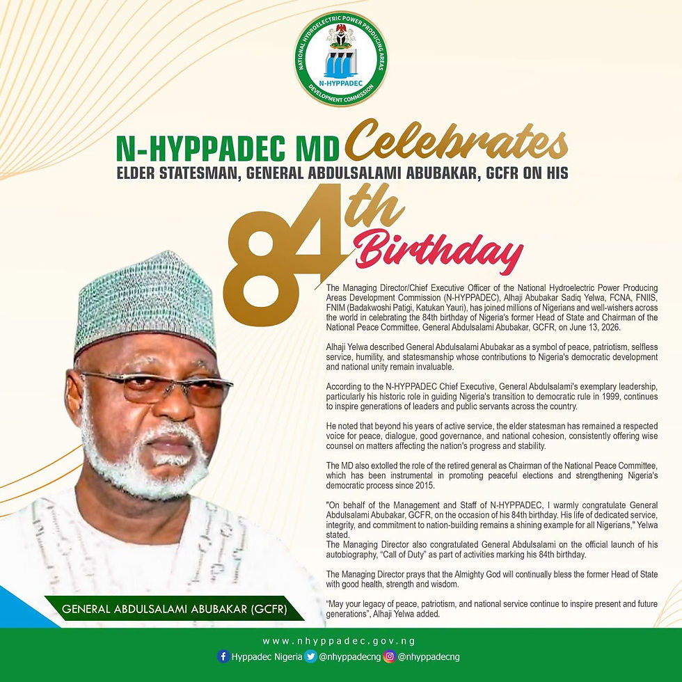 Happy 84th Birthday to Elder statesman, General Abdulsalami Abubakar, GCFR