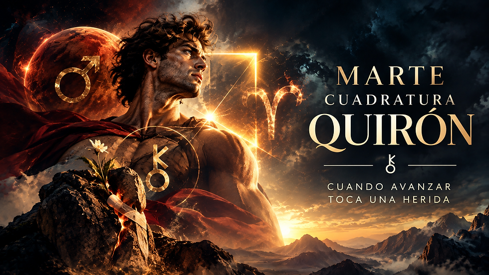 Marte cuadratura Quirón 2026: qué significa y cómo te afecta