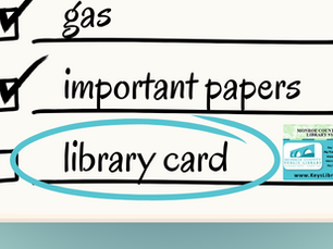 A check list that says gas, important papers and library card