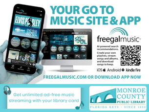 Freegal music information and QR code