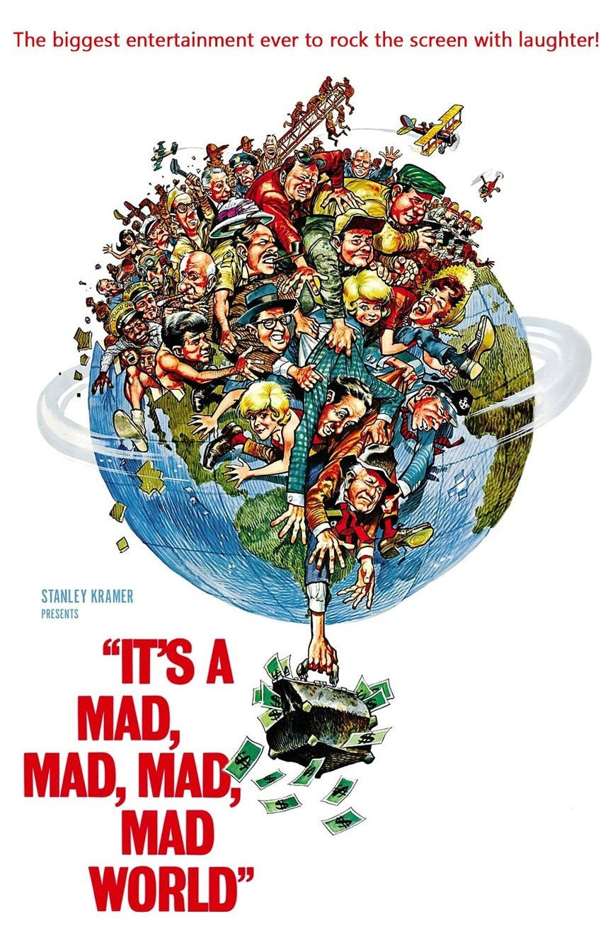 Movie poster for It's a mad mad mad mad world