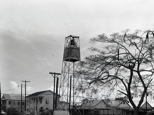 a bell on top of a tower