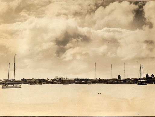 A harbor with sailboats